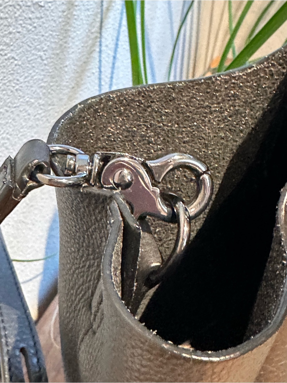 Botkier Black Pebbled Leather Braided-Handle Crossbody Tote - Picture 6 of 10